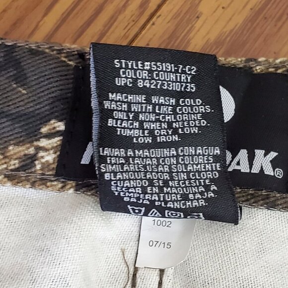 Mossy Oak Mens Camo 5-Pocket Pants 36/32 Break-Up Country Print 100% Cotton Dura - Picture 5 of 11